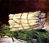 Eduard Manet Canvas Paintings - A Bunch Of Asparagus